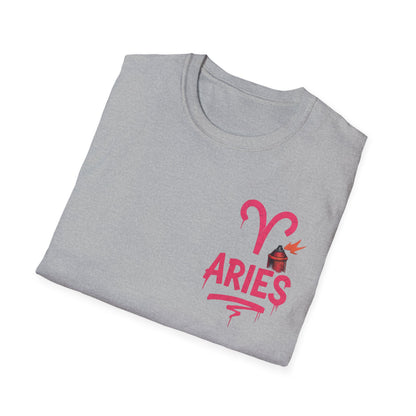 Aries Zodiac Sign Unisex Softstyle T-Shirt