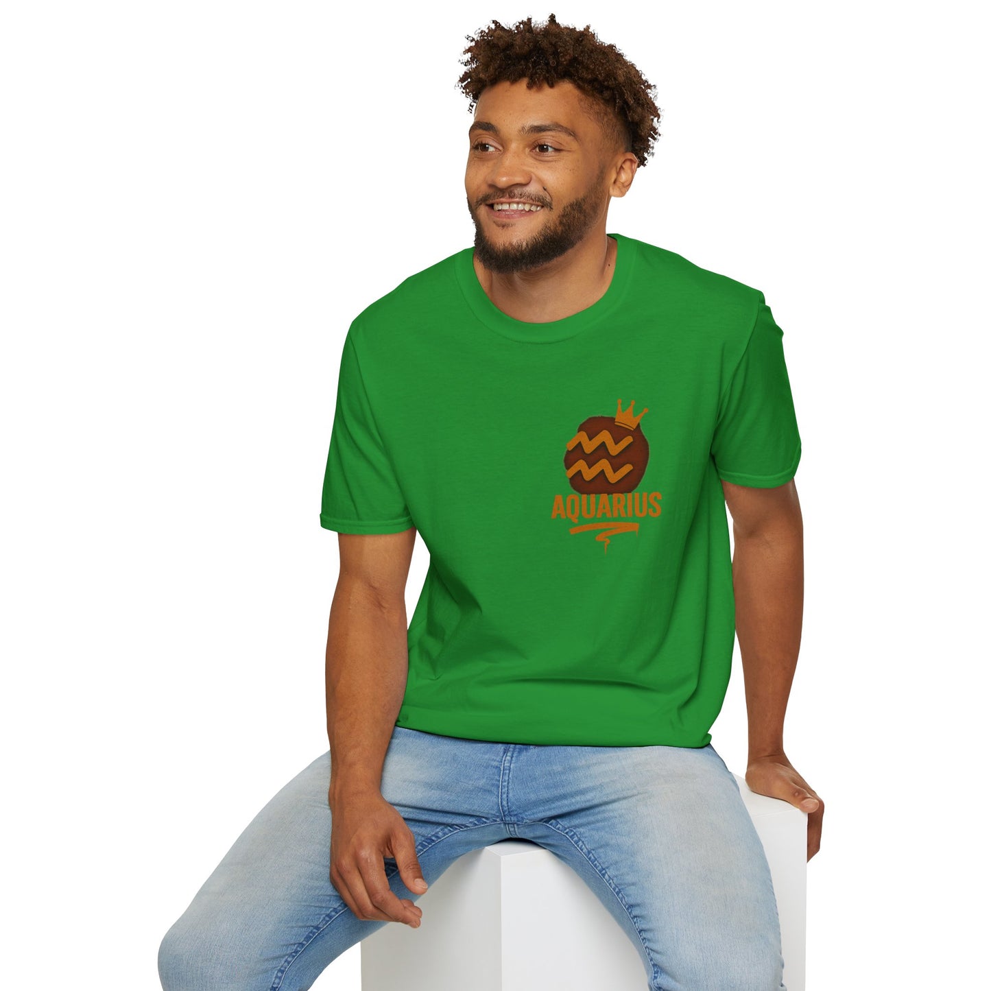 Aquarius Zodiac Sign Unisex Softstyle T-Shirt