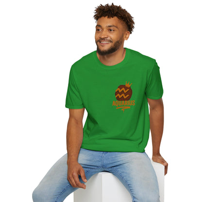 Aquarius Zodiac Sign Unisex Softstyle T-Shirt