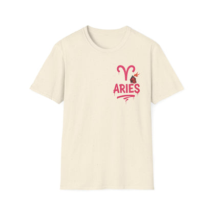 Aries Zodiac Sign Unisex Softstyle T-Shirt