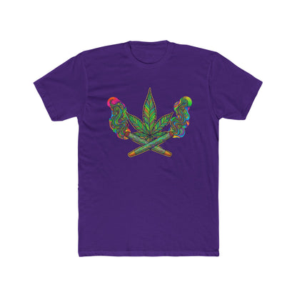 Vibrant Cannabis Crew Tee, Unisex T-Shirt, Soft Cotton Tee, Chill Vibe Shirt, Gifts for Smokers, 420 Apparel