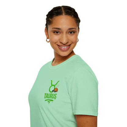 Taurus Zodiac Sign Softstyle Unisex T-Shirt