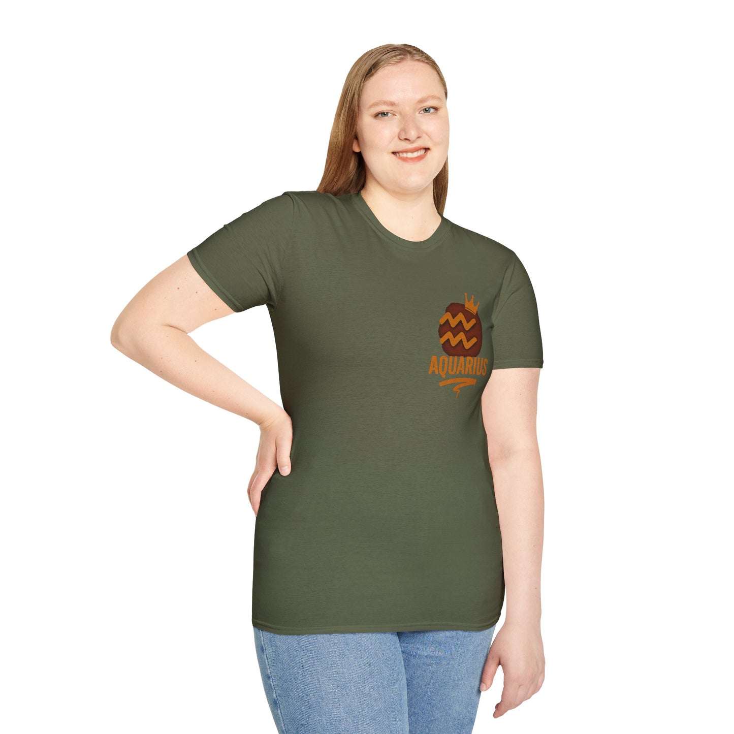 Aquarius Zodiac Sign Unisex Softstyle T-Shirt