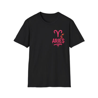 Aries Zodiac Sign Unisex Softstyle T-Shirt