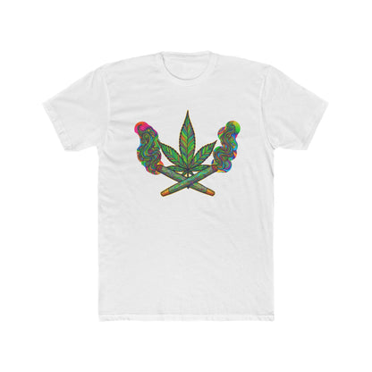 Vibrant Cannabis Crew Tee, Unisex T-Shirt, Soft Cotton Tee, Chill Vibe Shirt, Gifts for Smokers, 420 Apparel