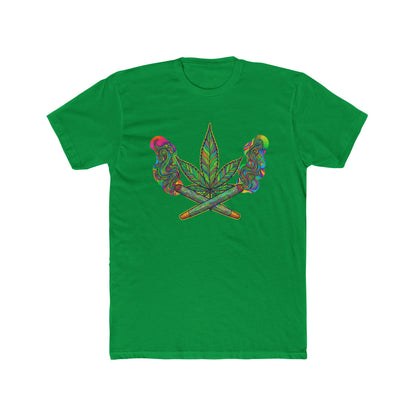 Vibrant Cannabis Crew Tee, Unisex T-Shirt, Soft Cotton Tee, Chill Vibe Shirt, Gifts for Smokers, 420 Apparel