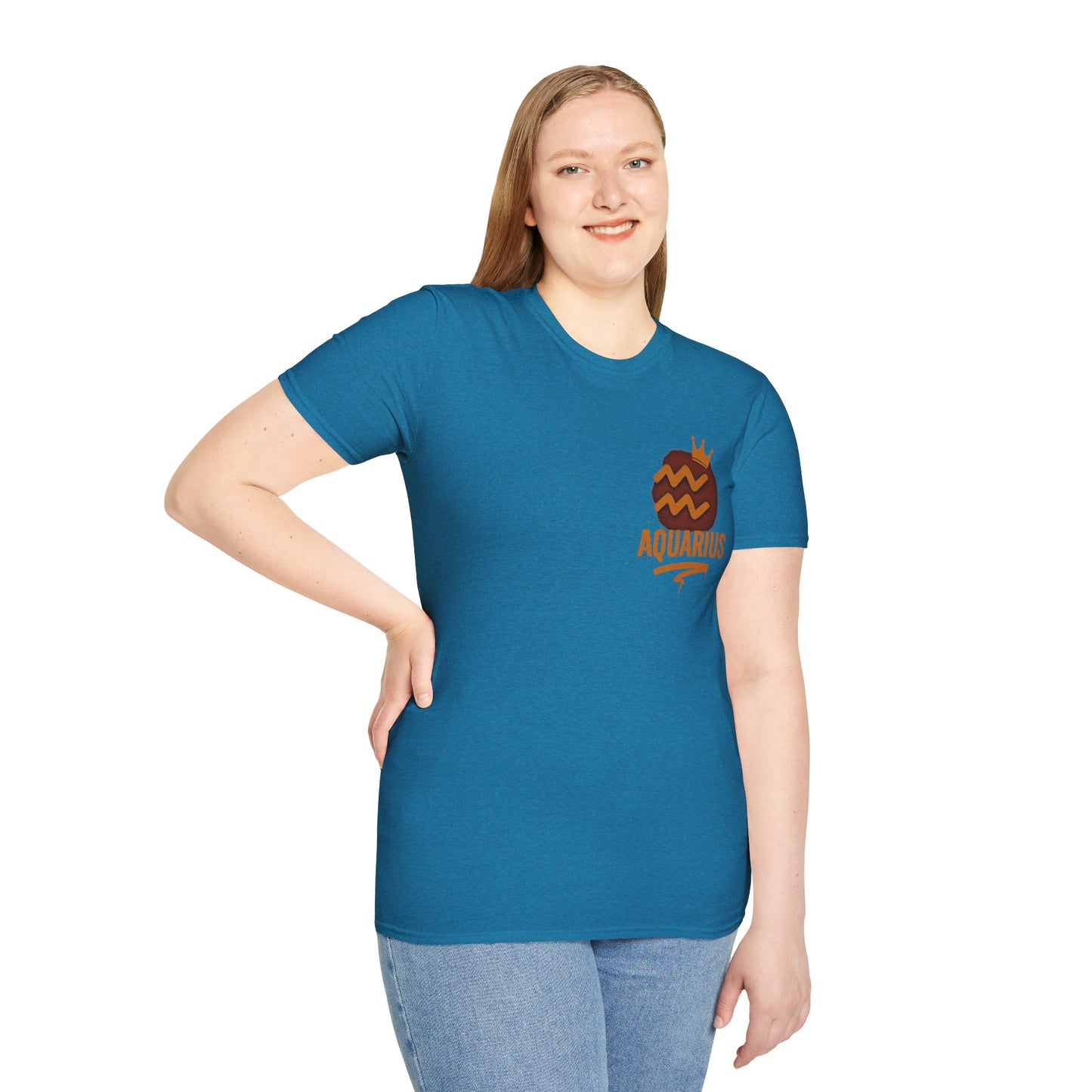 Aquarius Zodiac Sign Unisex Softstyle T-Shirt