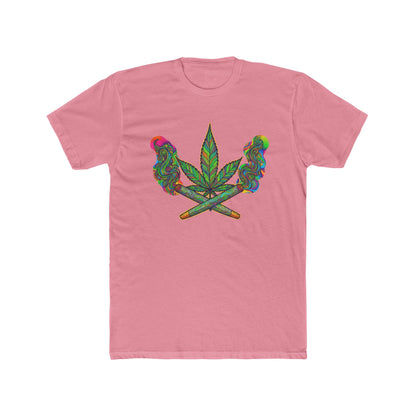 Vibrant Cannabis Crew Tee, Unisex T-Shirt, Soft Cotton Tee, Chill Vibe Shirt, Gifts for Smokers, 420 Apparel