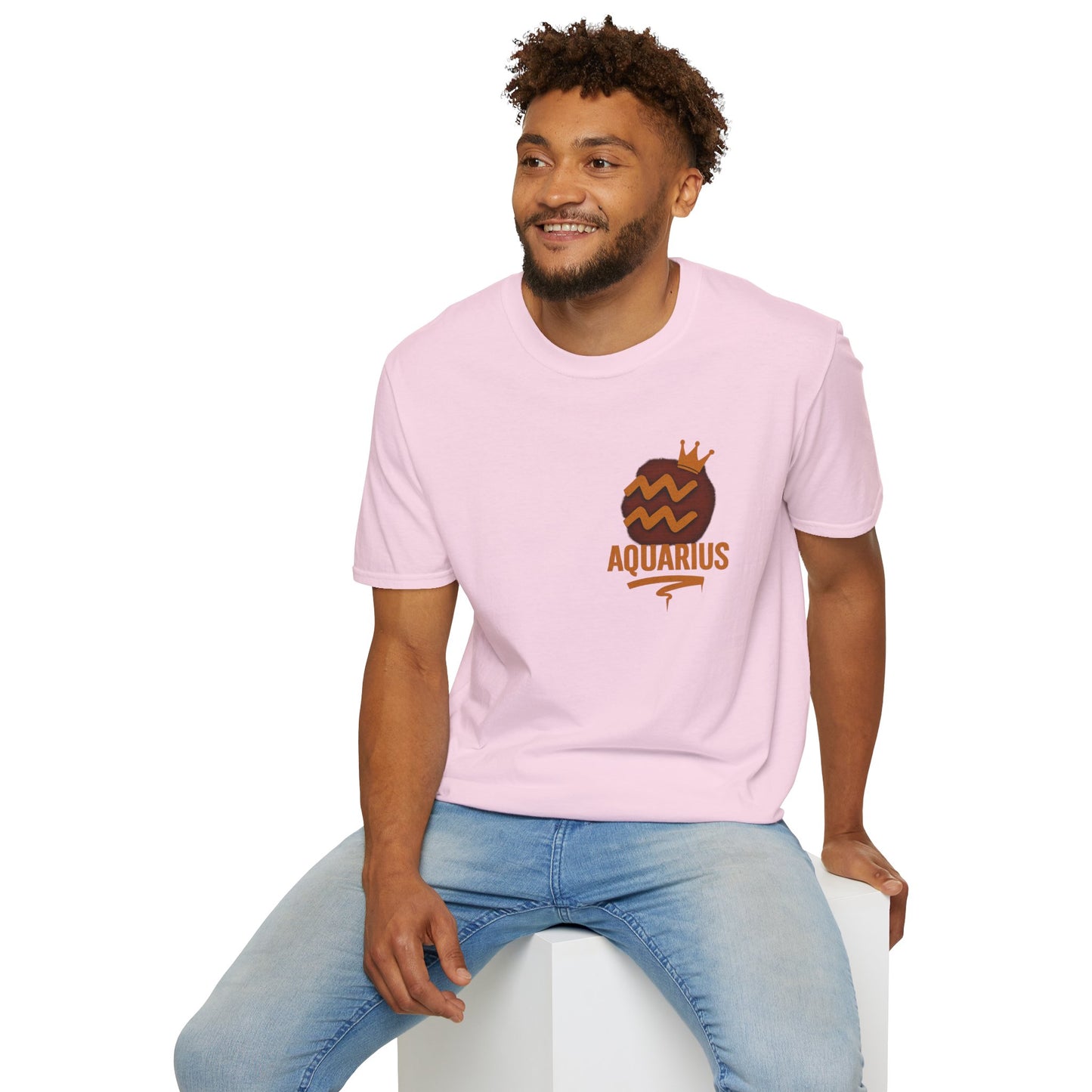 Aquarius Zodiac Sign Unisex Softstyle T-Shirt