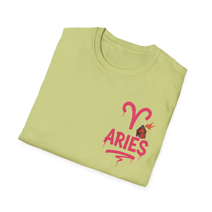 Aries Zodiac Sign Unisex Softstyle T-Shirt