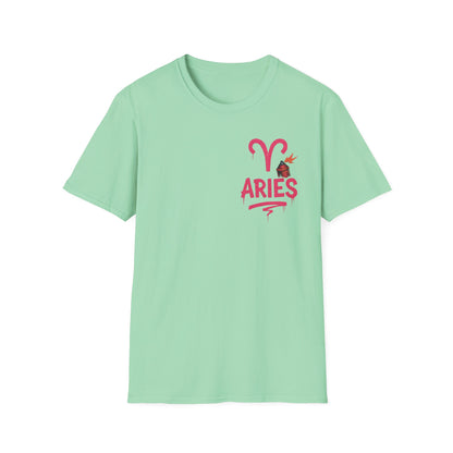 Aries Zodiac Sign Unisex Softstyle T-Shirt